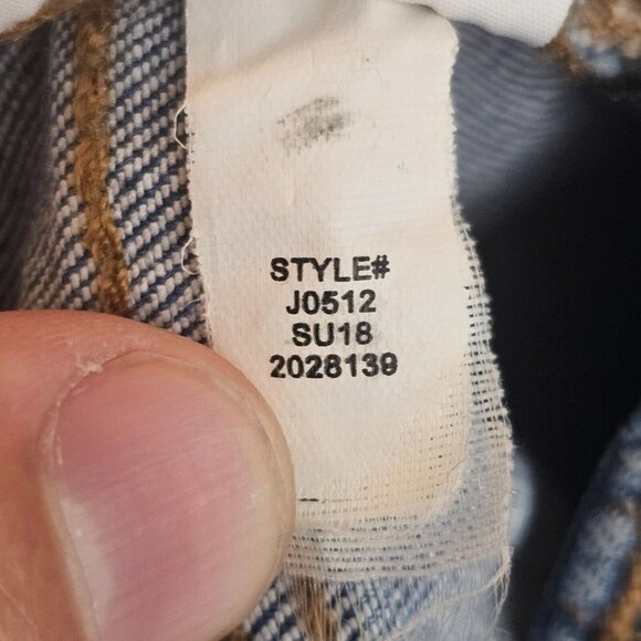 Madewell Jeans Women 27 29x26 Cali Demi Boot Button Fly Raw Hem Distressed Denim - Picture 11 of 13